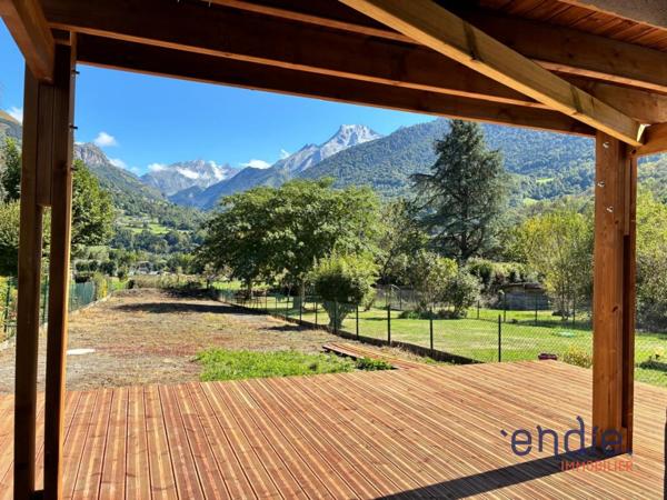 Superbe T2 Bis terrasse, jardin et vue montagne