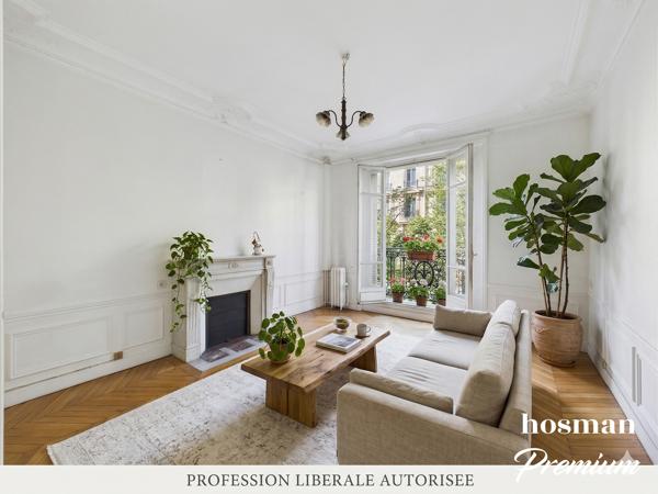 Beau 4 pièces Haussmannien de 99 m2 - Profession libérale - Traversant, charme de l'ancien, lumineux - Rue Ordener, Paris 18ème