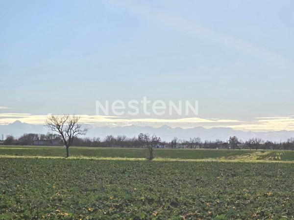 Maison Fonsorbes T4 de plein pied, 99 m2sur un terrain 581m² avec parking vue sur les Pyrénées