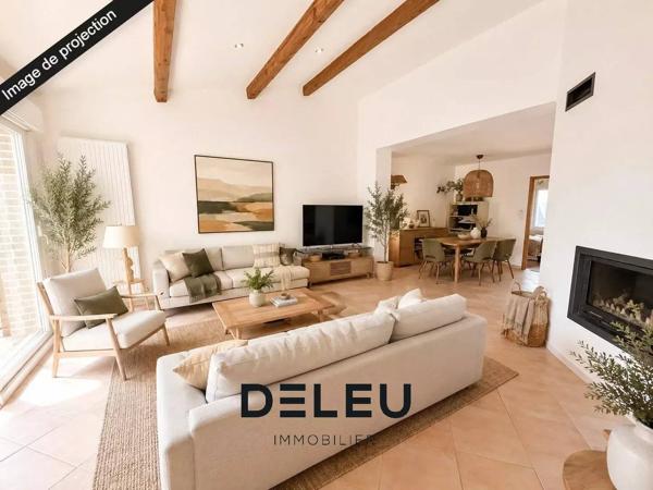 Maison semi plain-pied de 128 m² avec 4 chambres, jardin et garage à Wasquehal