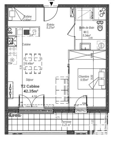 Appartement à vendre 2 pièces 42 m² Cucq