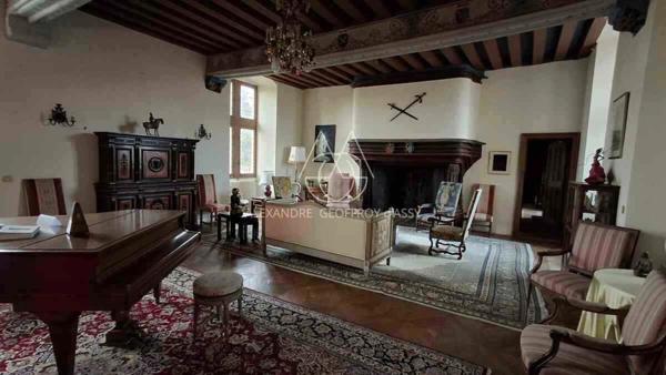 Superbe château historique du XVe siècle de 20 pièces proche de SABLE SUR SARTHE