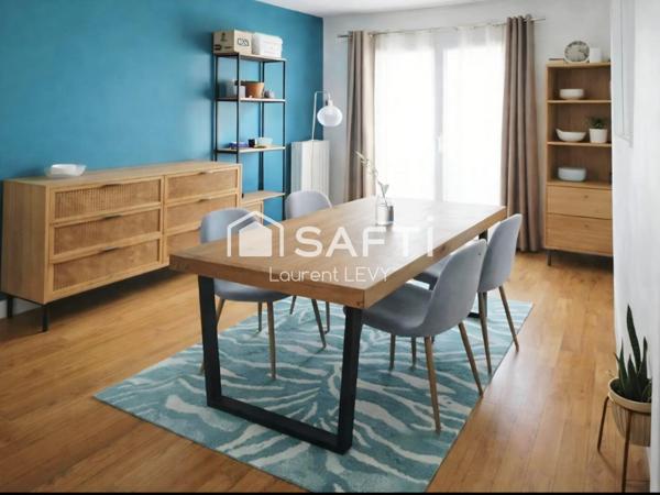 Bel appartement 3/4 pièces, cave, métro Juliottes