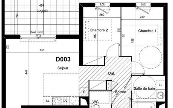 Appartement à vendre    3 pièces • 59,60 m2 Lunel