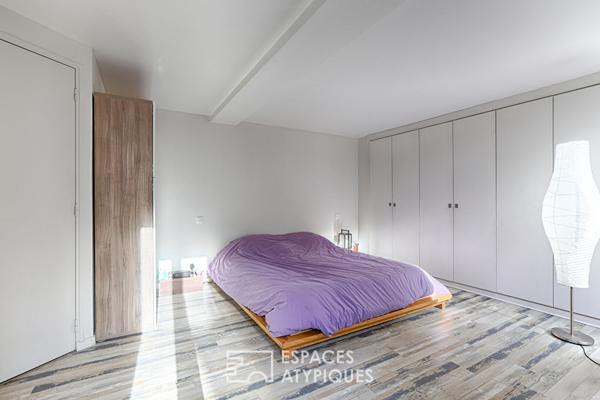 Triplex confidentiel sur cour esprit maison