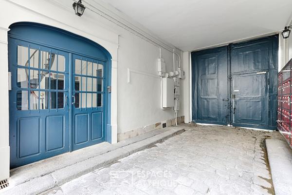 Triplex confidentiel sur cour esprit maison