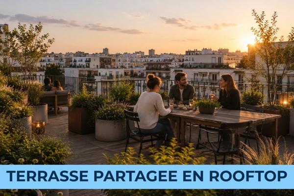 Duplex 4 pièces, terrasse et balcon : la vie de famille au vert prend de la hauteur à Paris 18e