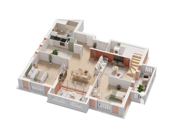 Appartement à vendre 6 pièces 123 m² Le Plessis-Robinson