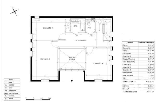 Appartement à vendre 6 pièces 123 m² Le Plessis-Robinson