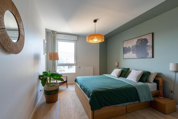 Appartement quatre pièces, dernier étage avec terrasses végétalisées