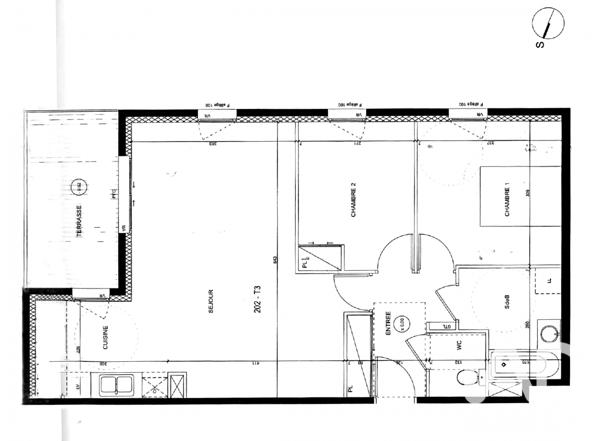 Appartement à vendre 3 pièces 66,32 m² Nantes