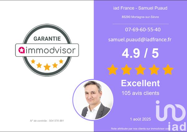 Maison à vendre 4 pièces 90 m² Mortagne-sur-Sèvre