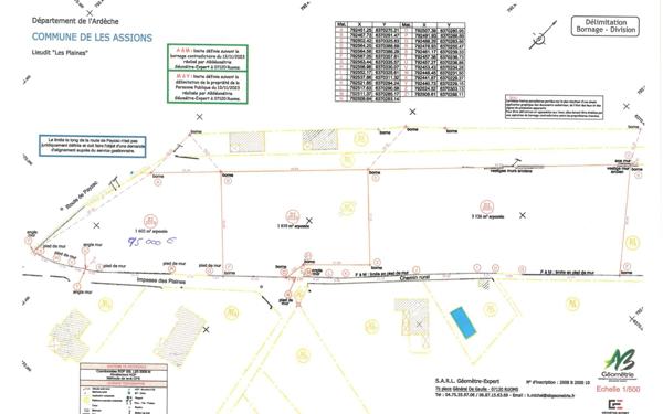 Terrain à vendre    Les Assions