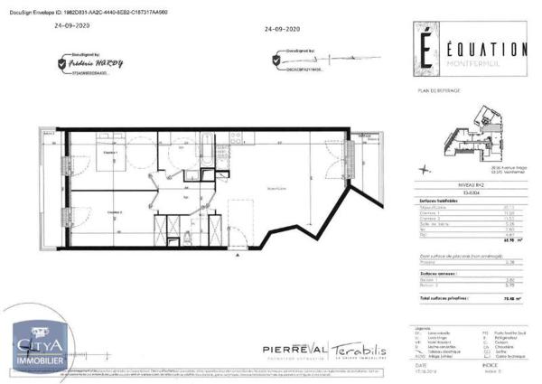 Appartement à louer 3 pièces 65.98m²