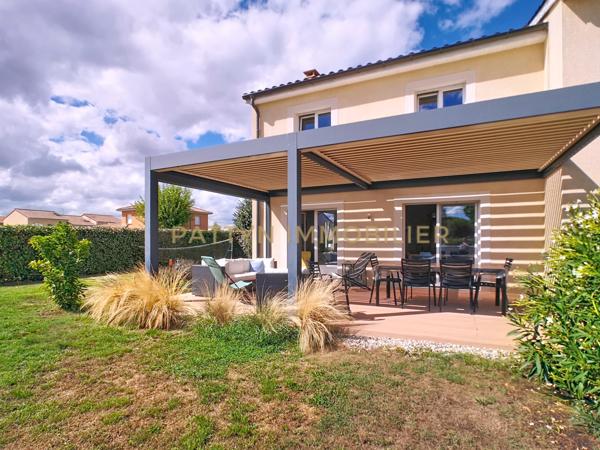 Civrieux (01390) Lumineuse maison 5 chambres avec grande terrasse, jardin, garage et confort énergétique (Classe B)