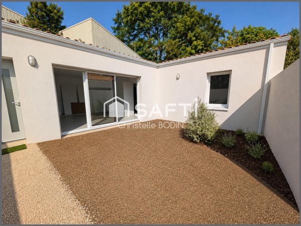 Maison neuve de plain-pied avec jardin  et stationnement centre ville d'Aytré