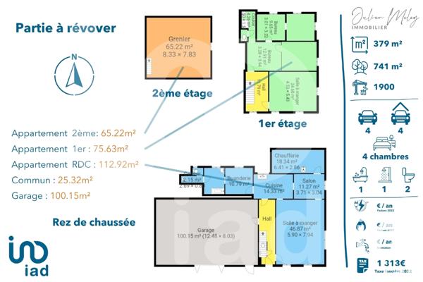 Immeuble à vendre 334 m² Éloie