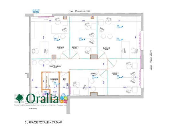 Local commercial · Location Villefranche Sur Saone (69400) 79m²