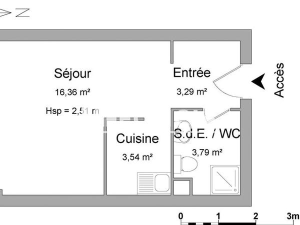 Location Studio 26.98 m² - 33 RUE DE LA ROCHETTE Evreux 27000