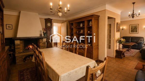 Cabourg centre, 3 ch, 138m², garage, atelier, jardin