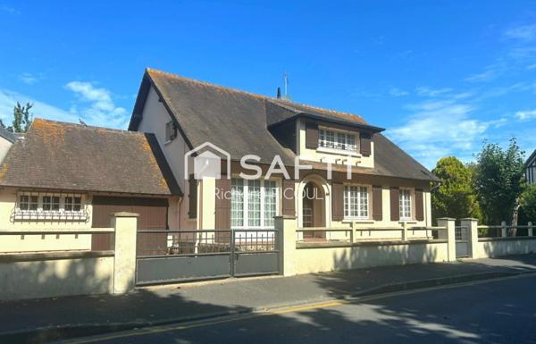 Cabourg centre, 3 ch, 138m², garage, atelier, jardin