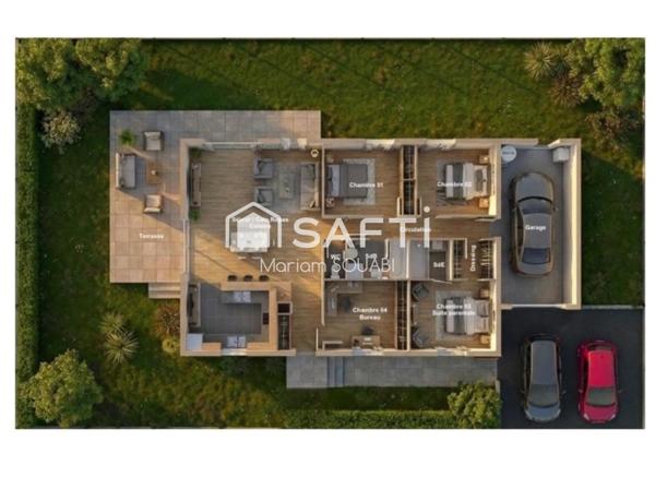Villa 116 m2, parcelle 361m2 EN VEFA