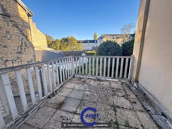 CAEN Rue Caponière : appartement ancien 3 pièces terrasse + parking , Caen