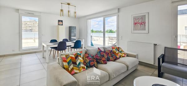 LE BOUSCAT HIPPODROME - Appartement en attique de 80m² avec terrasse de 100 m² - Résidence récente et sécurisée