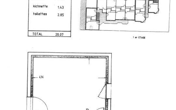 Appartement à louer    1 pièce • 20 m2 Dijon