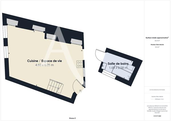 Appartement Lille 2 pièce(s) en Duplex - Quartier Sébastopol