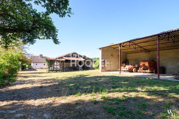 Charmante ferme, 3 chambres et un bureau, dépendances et hangar
