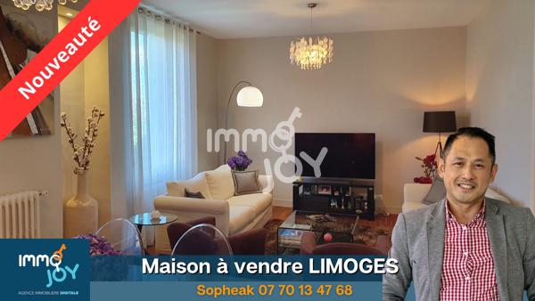 Charmante maison de ville T5 sur sous-sol complet secteur ouest LIMOGES