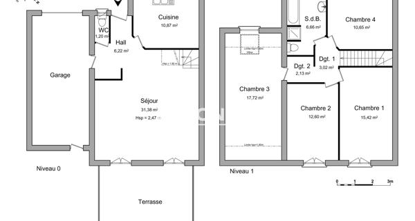 Location Maison 5 pièces 117.87 m² - Saulxures-lès-nancy 54420