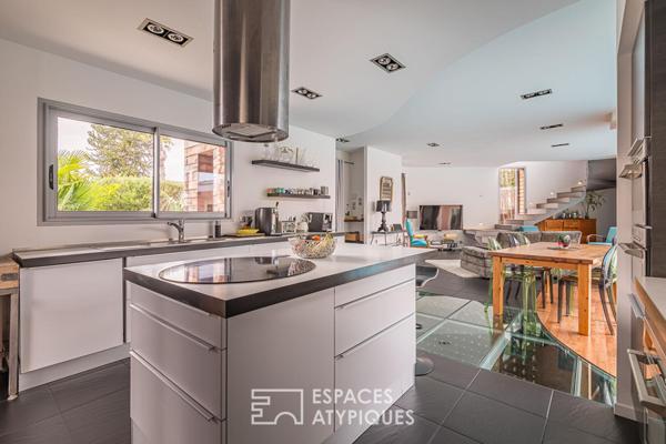 Maison familiale d’architecte avec piscine