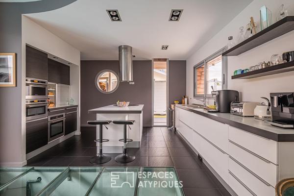 Maison familiale d’architecte avec piscine