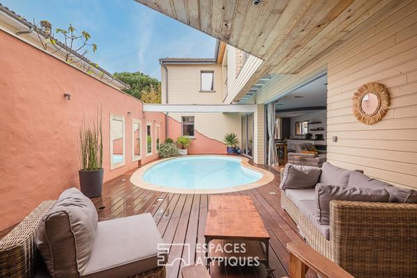 Maison familiale d’architecte avec piscine