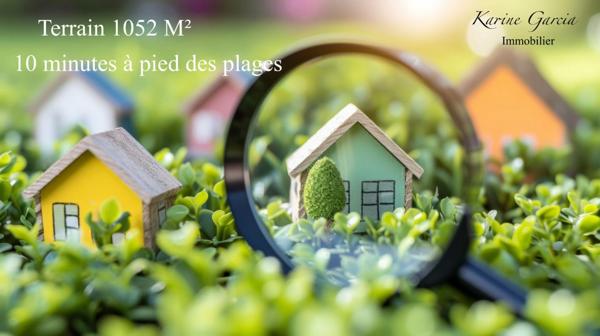LE BRUSC - 10 MINUTES A PIED DE LA PLAGE DU CROS - TERRAIN  1052 m2