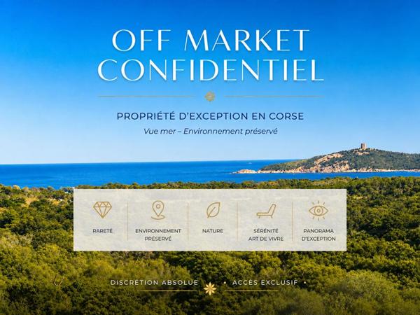 PROPRIÉTÉ D'EXCEPTION - DEMEURE DE CARACTÈRE AVEC VUE MER - STE LUCIE DE PORTO VECCHIO - CORSE DU SUD