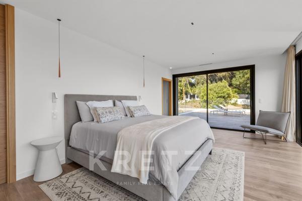Propriété contemporaine domaine privé MOUGINS vue mer