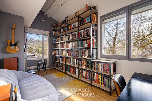 Double hauteur et terrasses en dernier étage à deux pas du Rhône