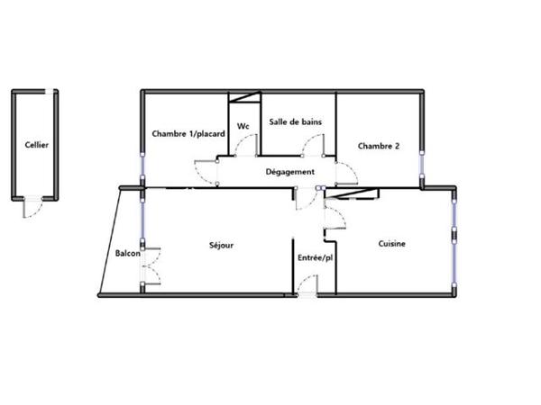 Location Appartement 3 pièces 56.36 m² - Pessac 33600