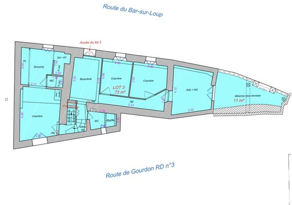 Immeuble à vendre 250 m² Châteauneuf-Grasse
