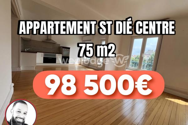 Appartement à vendre 2 pièces de 75 m² à Saint-Dié-des-Vosges