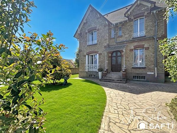 Rare à Rambouillet ! Élégante demeure familiale de 155 m² avec 4 chambres, bureau et jardin de 673 m², à 5 min à pied de la gare et du centre-ville.