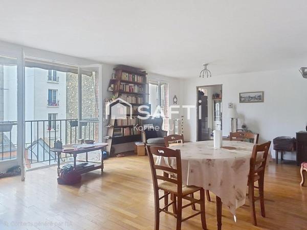 Grand appartement familial lumineux en résidence calme - 4 ch- quartier maison blanche cité florale