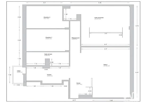 Appartement à vendre 5 pièces 93 m² Boulogne-Billancourt