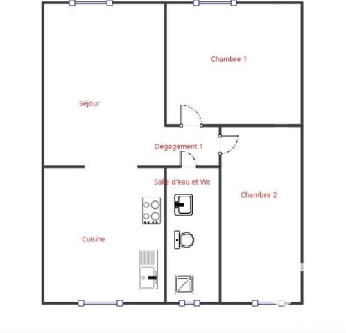Appartement à vendre 3 pièces 44 m² La Londe-les-Maures