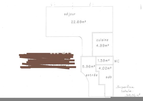 Appartement
         1 pièce
        - 39 m² Exclusivité 159 900 € *