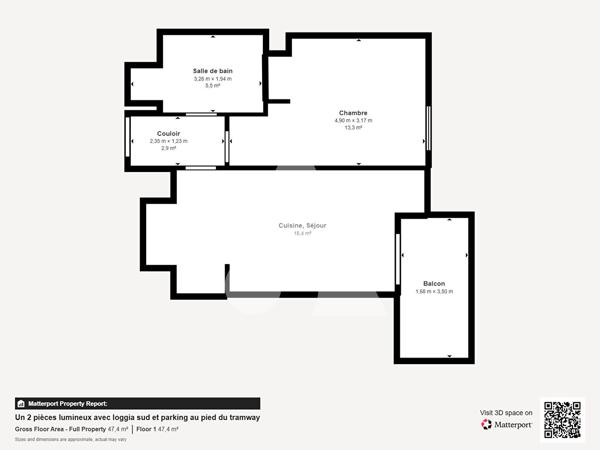 Appartement 2 pièces 41 m2