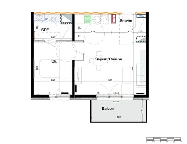 appartement à vendre 2 pièces MONTIGNY LES METZ (57)